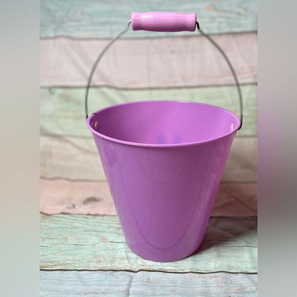 🔥❤️🔥 Decorative Purple Easter Bunny Pail Basket with Handle EPC Easy to … - Picture 6 of 6